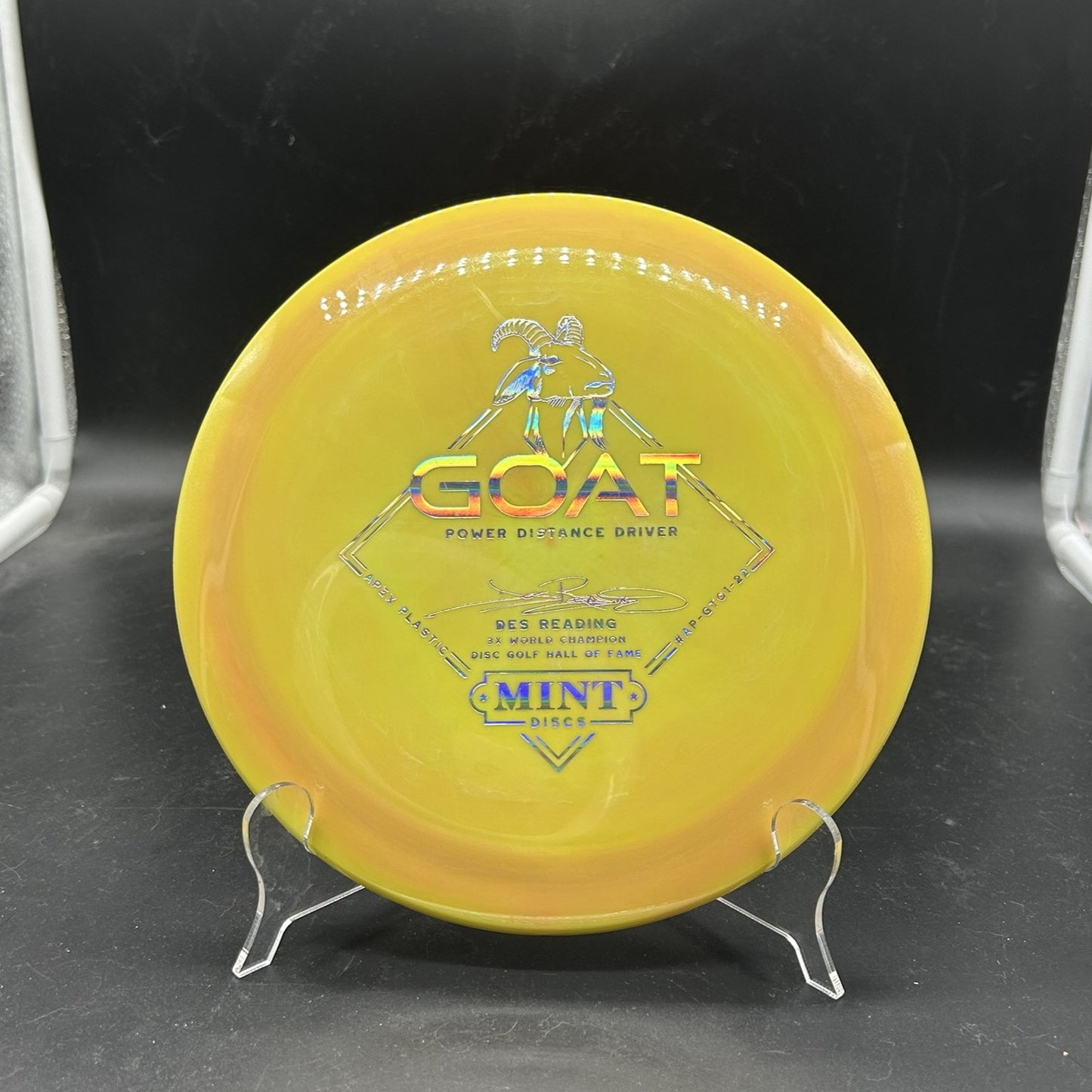 Mint Discs Apex Plastic Des Reading Goat